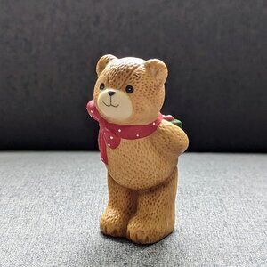 Bear Figurine Enesco Teddy with Gift Lucy Rigg (Lucy and Me) 1980 Vintage
